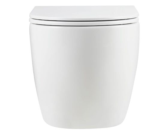 унитаз подвесной hans hs-067tq tornado 3.0, смыв торнадо, 52x36,5, белый в Шымкенте фото № 3