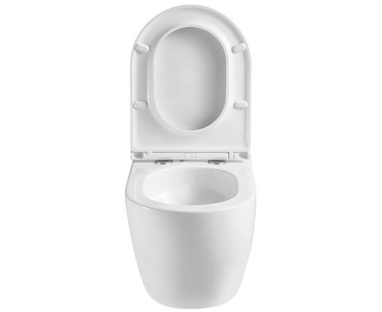 унитаз подвесной hans hs-067tq tornado 3.0, смыв торнадо, 52x36,5, белый в Шымкенте фото № 6