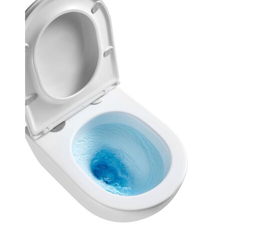 унитаз подвесной hans hs-067tq tornado 3.0, смыв торнадо, 52x36,5, белый в Шымкенте фото № 9