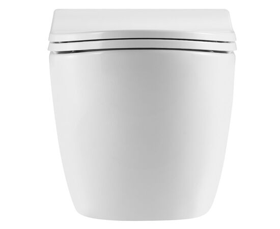 унитаз подвесной hans comfort hs-118tq cо смывом торнадо, 52x36, белый в Шымкенте фото № 3