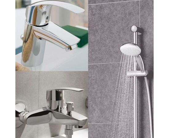 Набор смесителей grohe eurosmart 124458 ванно-душевой в Шымкенте фото № 3