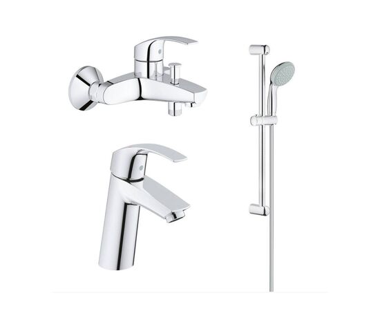 Набор смесителей grohe eurosmart 124458 ванно-душевой в Шымкенте фото № 1